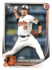Baseballová karta 2025 Bowman 41 Tomoyuki Sugano, Baltimore Orioles RC