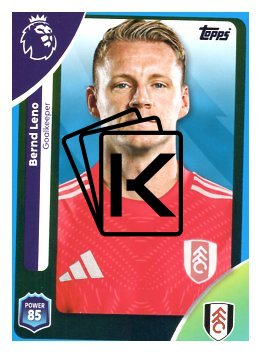 fotbalová kartička 2025-26 Topps  Premier League 146 Bernd Leno (Fulham)-PARALLEL Blue