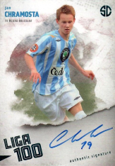 podepsaná karta 2025 Supr Cards Liga 100 CH-JA Jan Chramosta FK Mladá Boleslav turquoise /3