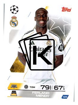 fotbalová kartička 2025-26 Topps Match Attax UCC 124 Ferland Mendy (Real Madrid CF)