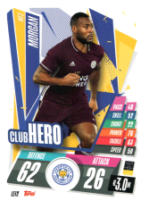 fotbalová kartička Topps Match Attax Champions League 2020-21 LEI2 Wes Morgan Club Hero Leicester City