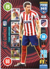 fotbalová karta Panini Adrenalyn XL FIFA 365 2021 Time Machine 281 José Giménez Atlético de Madrid