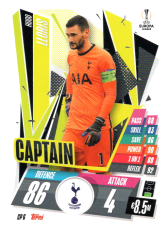 fotbalová kartička 2020-21 Topps Match Attax Champions League Extra Captain CP6 Hugo Lloris Tottenham Hotspur
