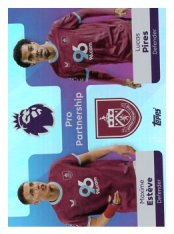 fotbalová kartička 2025-26 Topps  Premier League - Pro Partnership 379 Maxime Estève-Lucas Pires (Burnley)