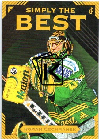 Legendary Cards Simply The Best 14 Roman Čechmánek 2000 HC Slovnaft Vsetín Nejnižší průměr inkasovaných branek