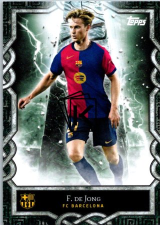 fotbalová kartička 2024-25 Topps FC Barcelona Fan Set Monolith MO-8 Frankie de Jong