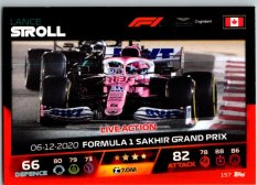 2021 Topps Formule 1 Turbo Attax Live Action 157 Lance Stroll Aston Martin
