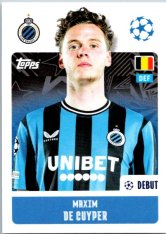2024-25 Topps Champions League 153 Maxim De Cuyper (Club Brugge KV)