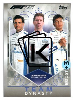 2025 Topps Turbo Attax F1 Williams Racing  90	Sainz / Vowels / Albon