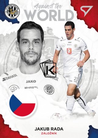 fotbalová kartička 2021-22 SportZoo Fortuna Liga Serie 2 Against the World  AW18  Jakub Rada  FC Hradec Králové
