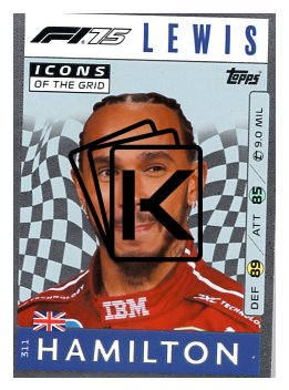 2025 Topps Turbo Attax F1  Icons of the Grid   311 Lewis Hamilton