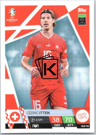fotbalová karta Topps Match Attax EURO 2024 SUI16 Cédric Itten (Switzerland)