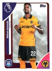 fotbalová kartička 2025-26 Topps  Premier League 291 Nélson Semedo (Wolverhampton Wanderers)