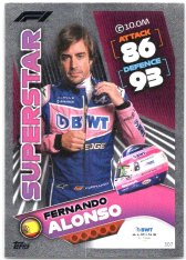 2022 Topps Formule 1Turbo Attax F1 Superstars 307 Fernando Alonso (Alpine)