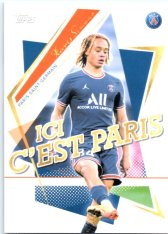 Fotbalová kartička Topps 2021-22 PSG Team Set Ici C’est Paris 44 Xavi Simons