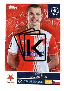 2025-26 Topps Champions League SK Slavia Praha 407 David Douděra