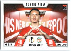 2023-24 Topps Match Attax EXTRA UEFA Club Competition Tunnel View 121 Darwin Núñez (Liverpool)