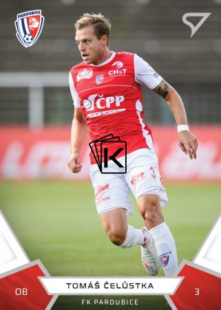 fotbalová kartička 2021-22 SportZoo Fortuna Liga 125 Tomáš Čelůstka FK Pardubice