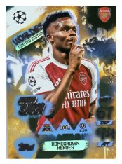 fotbalová kartička 2025-26 Topps Match Attax UCC Worldies Limited Edition - Homegrown Heroes (Booster Tin 3) WLE 7 Bukayo Saka (Arsenal)