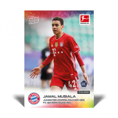 Fotbalová kartička Topps Now Bundesliga 171 Jamal Musiala  FC Bayern Munchen