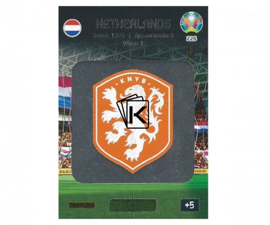 Panini Adrenalyn XL UEFA EURO 2020 Team Logo 226 Netherlands