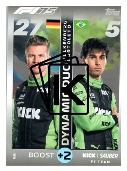 2025 Topps Turbo Attax F1 Kick Sauber  96	Nico Hülkenberg / Gabriel Bortoleto