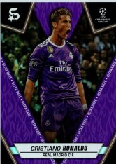 Fotbalová kartička 2023-24 Topps Superstars UEFA Club Competitions 192 Cristiano Ronaldo (Real Madrid C.F.) Ultra Rare Purple /99