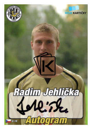 podepsaná fotbalová kartička 2014 MK FC Hradec Králové A3 Radim Jehlička