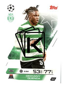 fotbalová kartička 2025-26 Topps Match Attax UCC 207 Geovany Quenda (Sporting Clube de Portugal)