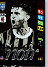 Panini Adrenalyn XL FIFA 365 2025 Excellence Noir 40 Christian Pulisic (AC Milan)