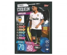 Fotbalová kartička 2019-2020  Topps Match Attax Champions League Valencia CF  Francis Coquelin 14