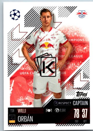 fotbalová kartička 2024-25 Topps Match Attax UEFA Club Competitions 228 Willi Orban (RB Leipzig)  -  Captain