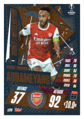 fotbalová kartička 2020-21 Topps Match Attax Champions League Extra Limited Edition LE2B Piere Emerick Aubameyang Arsenal