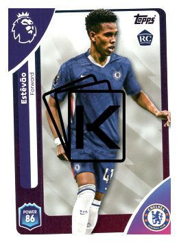 fotbalová kartička 2025-26 Topps  Premier League 105 Estêvão  (Chelsea)  -  Rookie