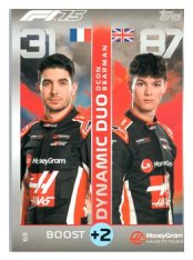 2025 Topps Turbo Attax F1 Moneygram Haas  69	Esteban Ocon / Oliver Bearman
