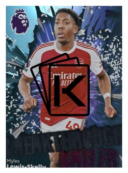 fotbalová kartička 2025-26 Topps  Premier League 18 Myles Lewis-Skelly (Arsenal)  -  Breakthrough Baller