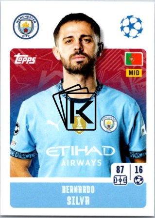 2024-25 Topps Champions League 279 Bernardo Silva (Manchester City)