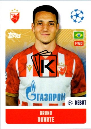 2024-25 Topps Champions League 466 Bruno Duarte (FK Crvena Zvezda)
