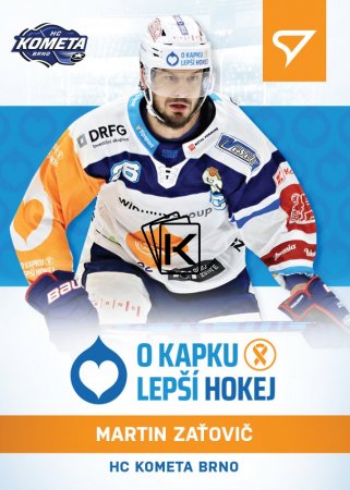 hokejová kartička 2021-22 SportZoo Live Tipsport Extraliga O Kapku Lepší Hokej  KN-05 Martin Zaťovič HC Kometa Brno
