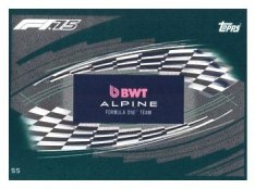 2025 Topps Turbo Attax F1 BWT Alpine  55 Team Logo-Paralel Emerald
