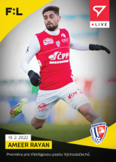 fotbalová kartička SportZoo 2021-22 Live L-095 Ameer Rayan FK Pardubice /48