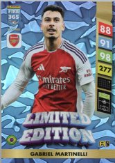 Limitovaná kartička Panini FIFA 365 2025 Adrenalyn XL Gabriel Martinelli Arsenal