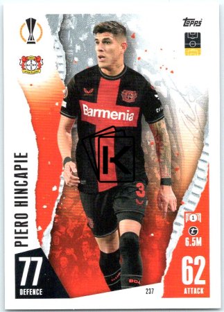 Fotbalová kartička 2023-24 Topps Match Attax UEFA Club Competitions 237 Piero Hincapie Bayer 04 Leverkusen