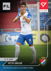 fotbalová kartička SportZoo 2022-23 Live L-014 Petr Jaroň FC Baník Ostrava