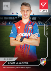fotbalová kartička SportZoo 2022-23 Live L-029 Adam Vlkanova FC Viktoria Plzeň