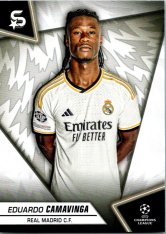 Fotbalová kartička 2023-24 Topps Superstars UEFA Club Competitions 137 Eduardo Camavinga (Real Madrid C.F.)