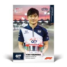 kartička Formule 1 Topps Now 2021 88 Yuki Tsunoda Alpha Tauri RC