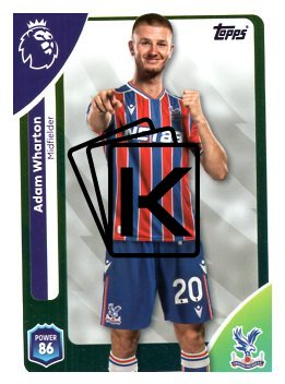 fotbalová kartička 2025-26 Topps  Premier League 117 Adam Wharton (Crystal Palace)
