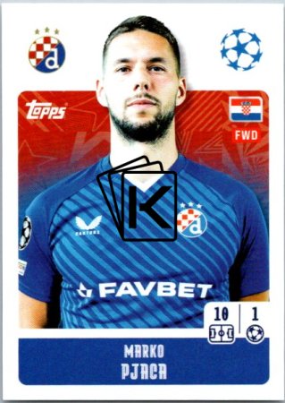 2024-25 Topps Champions League 476 Marko Pjaca (GNK Dinamo Zagreb)