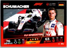 2021 Topps Formule 1 Turbo Attax 84 Speedster Mick Schumacher Uralkali Haas